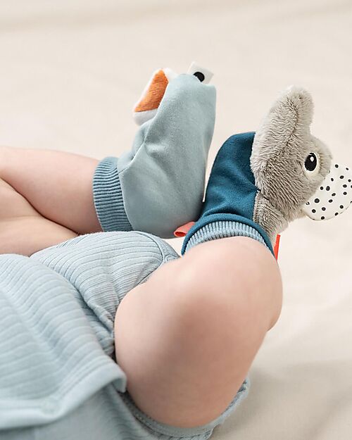 Done By Deer Rattle Socks - Playground - Blue - 3m+ Rattles