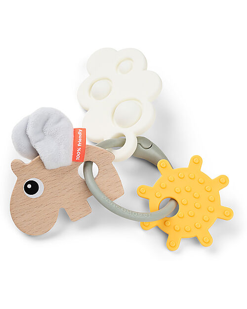 Done By Deer Sensory Activity Ring- Happy Clouds - 3m+ Newborn Toys_