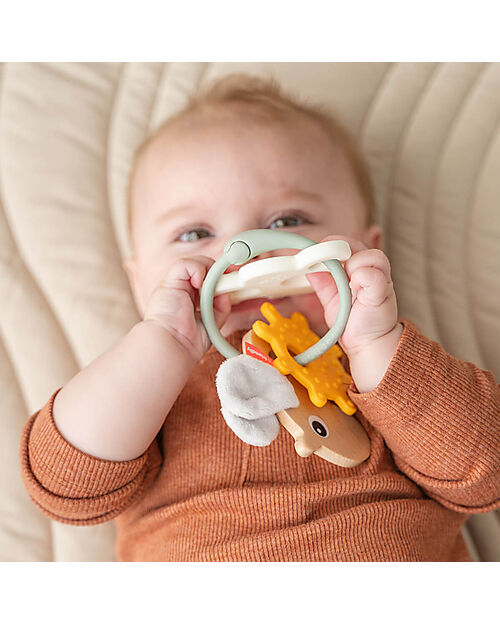 Done By Deer Sensory Activity Ring- Happy Clouds - 3m+ Newborn Toys_