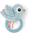 Done By Deer Sensory Rattle with Teether - 11 x 9,5 x 3,5 cm - Birdee - Light Blue - 0+ Rattles