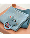 Done By Deer Sensory Rattle with Teether - 11 x 9,5 x 3,5 cm - Birdee - Light Blue - 0+ Rattles