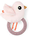 Done By Deer Sensory Rattle with Teether - 11 x 9,5 x 3,5 cm - Birdee - Powder - 0+ Rattles