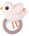 Done By Deer Sensory Rattle with Teether - 11 x 9,5 x 3,5 cm - Birdee - Powder - 0+ Rattles
