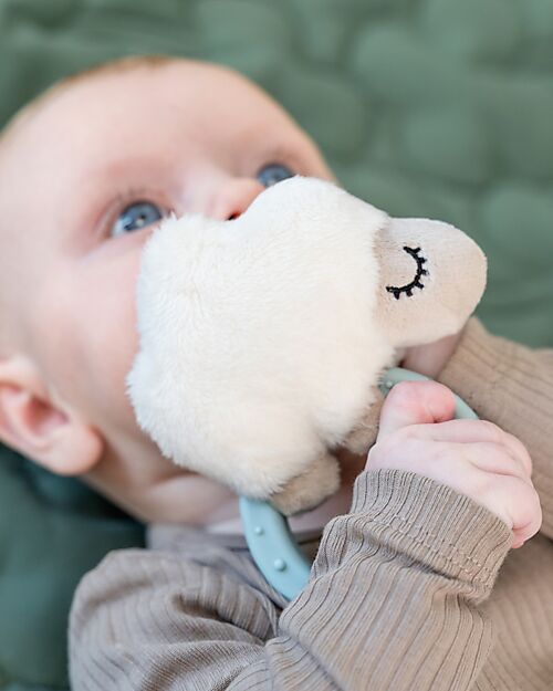 Done By Deer Sensory Rattle With Teether - Sheepy - Blue - 0+ Teethers
