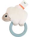 Done By Deer Sensory Rattle With Teether - Sheepy - Blue - 0+ Teethers