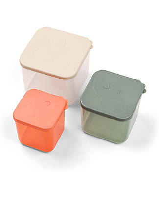 Done By Deer To Go 2-way Snack Container - L Lalee - Sand unisex (bambini)