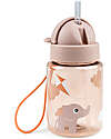 Done By Deer Set Lunch & Snack Box & Straw Bottle - Powder - Perfect for kindergarten and outdoor adventures Meal Sets