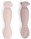 Done By Deer Set of 2 Learning Silicone Spoons - Tiny Farm - Powder Cutlery