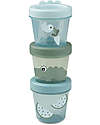 Done By Deer Set of 3 Baby Food Containers - Croco - Green Snack Boxes