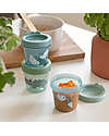 Done By Deer Set of 3 Baby Food Containers - Croco - Green Snack Boxes