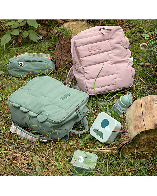 Done By Deer Set of 3 Snack Box - Happy Clouds - Green Snack Boxes