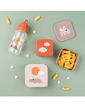 Done By Deer Set of 3 Snack Box - Happy Clouds - Powder Snack Boxes