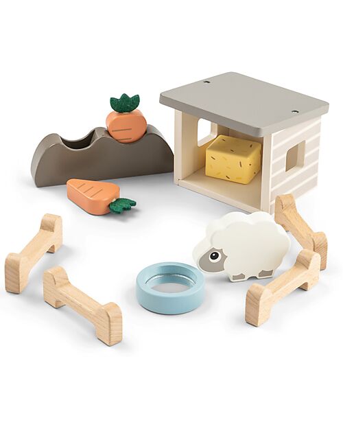 Done By Deer Sheep Puzzle Game - Tiny Farm - +2 years Wooden Stacking Toys