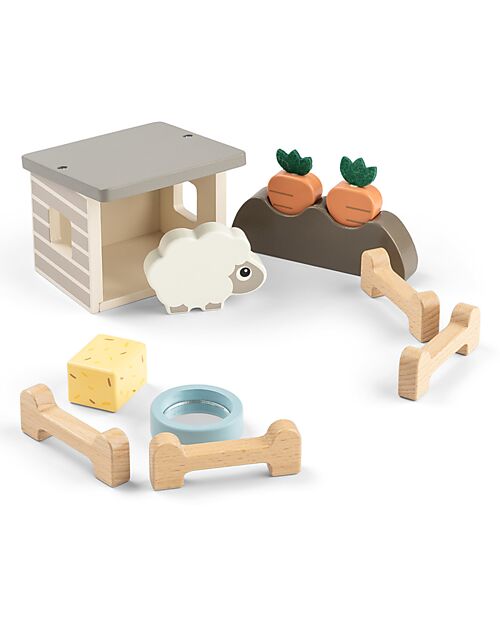 Done By Deer Sheep Puzzle Game - Tiny Farm - +2 years Wooden Stacking Toys