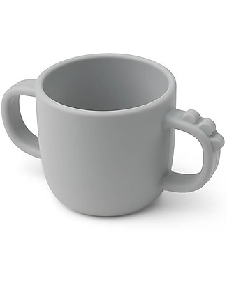 Done By Deer Silicone 2-Handle Cup Croco - Grey Meal Sets