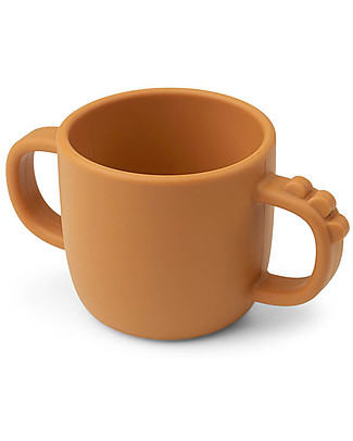 Done By Deer Silicone 2-Handle Cup Croco - Mustard Cups