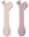 Done By Deer Silicone Baby Spoon 2-pack - Lalee - Powder Cutlery