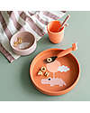 Done By Deer Silicone Dinner Set - Plate Bowl and Cup - Happy Clouds - Papaya Meal Sets