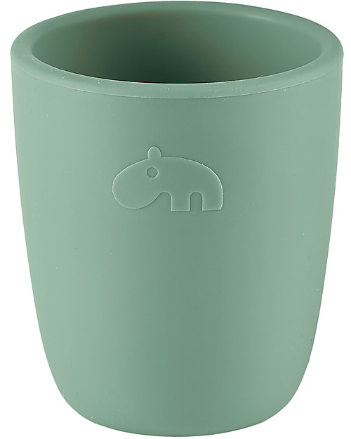 Done By Deer Silicone Mini Mug, Green - 100% Silicone Beakers