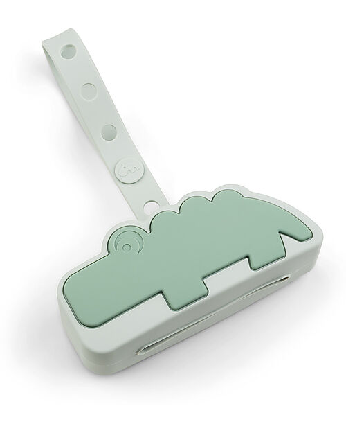 Done By Deer Silicone Pacifier Pouch- Croco - Green Dummies & Soothers