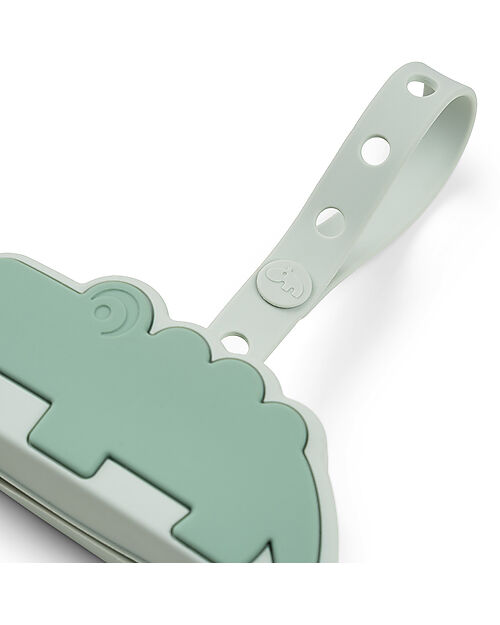 Done By Deer Silicone Pacifier Pouch- Croco - Green Dummies & Soothers