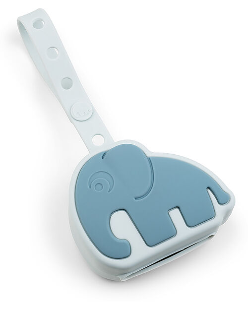 Done By Deer Silicone Pacifier Pouch- Elphee - Blu Dummies & Soothers