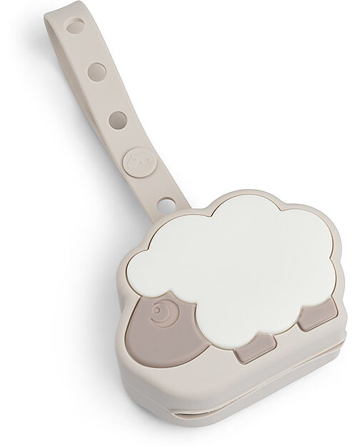 Done By Deer Silicone Pacifier Pouch - Sheepy - Sand Dummies & Soothers