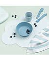 Done By Deer Silicone Placemat with Small Raised Edge - Cloud - Blue with Confetti Placemat