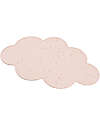 Done By Deer Silicone Placemat with Small Raised Edge - Cloud - Powder with Confetti Placemat