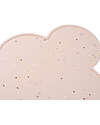 Done By Deer Silicone Placemat with Small Raised Edge - Cloud - Powder with Confetti Placemat