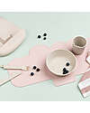 Done By Deer Silicone Placemat with Small Raised Edge - Croco - Powder Placemat