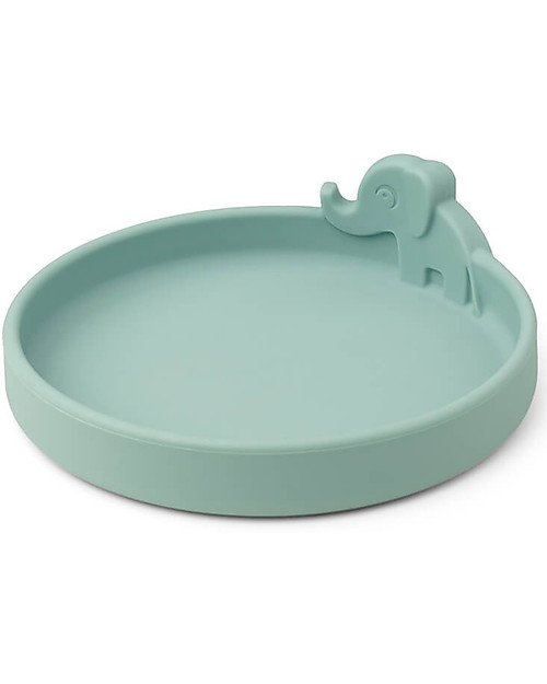 Done By Deer Silicone  Plate Elphee - Blue Bowls & Plates