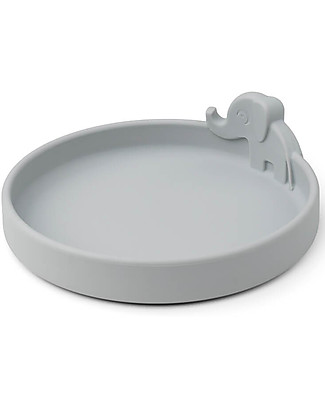Done By Deer Silicone Plate Elphee - Grey Meal Sets