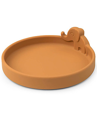 Done By Deer Silicone Plate Elphee - Mustard Meal Sets