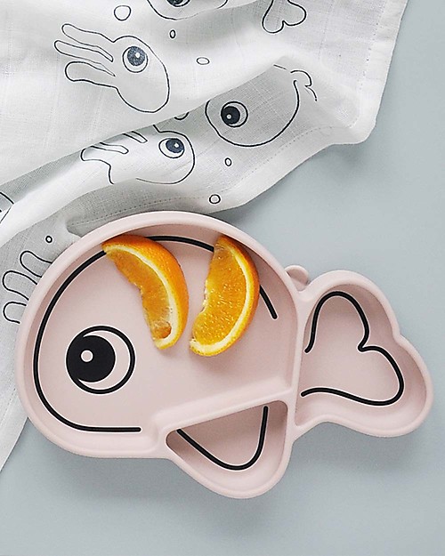 Done By Deer Silicone Stick&Stay Plate Wally - Powder Bowls & Plates