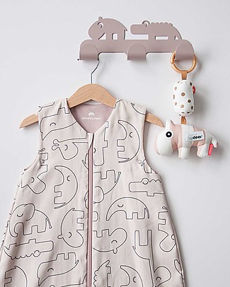 Done By Deer Sleepy Bag, 90 cm - TOG 1.0, Sleepy Friends, Powder Light Sleeping Bags