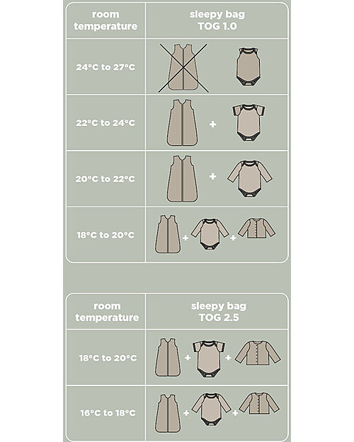 Done By Deer Sleepy bag TOG 1.0 Tiny farm Sand 70 cm Sleeping Bags