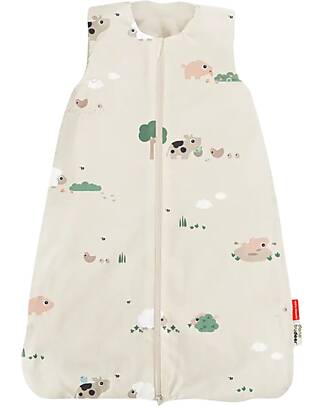 Done By Deer Sleepy bag TOG 2.5 Tiny farm Sand 70 cm Sleeping Bags