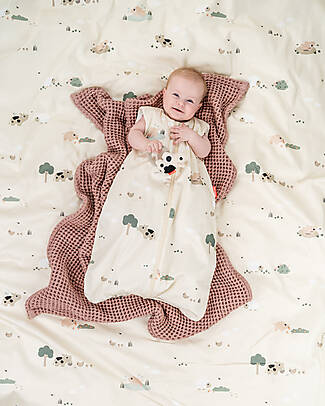 Done By Deer Sleepy bag TOG 2.5 Tiny farm Sand 90 cm Sleeping Bags