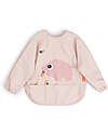 Done By Deer Sleeved Pocket Bib - Tiny Farm - Powder - Waterproof Burpy Bibs