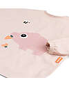 Done By Deer Sleeved Pocket Bib - Tiny Farm - Powder - Waterproof Burpy Bibs