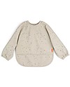 Done By Deer Sleeved Pocket Bib - Waterproof - Confetti - Sand - Oeko-Tex Certified Burpy Bibs