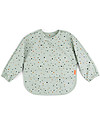 Done By Deer Sleeved Pocket Bib - Waterproof - Happy Dots - Green - Oeko-Tex Certified Burpy Bibs