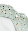 Done By Deer Sleeved Pocket Bib - Waterproof - Happy Dots - Green - Oeko-Tex Certified Burpy Bibs
