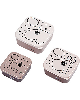 Done By Deer Snack Box Contour 3 Pieces Set, Powder Snack and Formula Containers