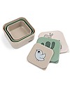 Done By Deer Snack Box - Set of 3 - Lalee - Sand Mix  - Dishwasher Safe Snack Boxes