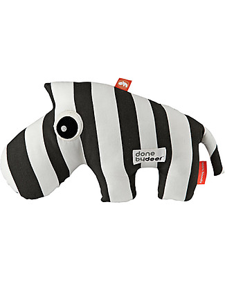 Done By Deer Soft Toy Zebee, Black - 33x19 cm - Cotton Soft Toys