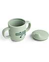 Done By Deer Spout Cup 120 ml - Playground - Green - 100% Food Grade Silicone - Double Handle Cups