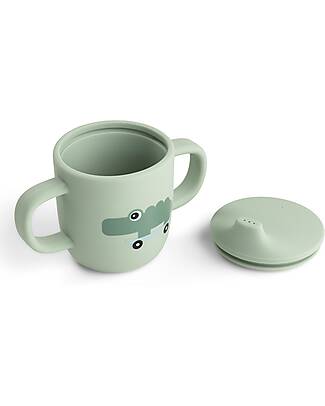 Done By Deer Spout Cup 120 ml - Playground - Green - 100% Food Grade Silicone - Double Handle Cups