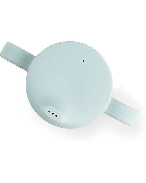 Done By Deer Spout Cup 120 ml - Tiny Farm - Blue - 100% Food Grade Silicone - Double Handle Cups